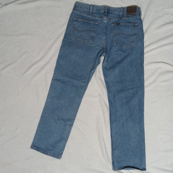 Lee Regular Fit 100%cotton Denim Blue Jeans size 36×32 - Picture 2 of 12